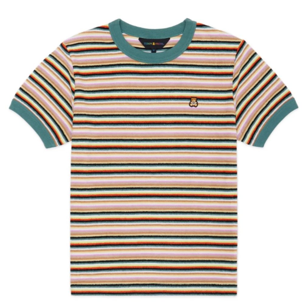 Teddy Fresh Striped Shirt Size: Medium New w/o Tags